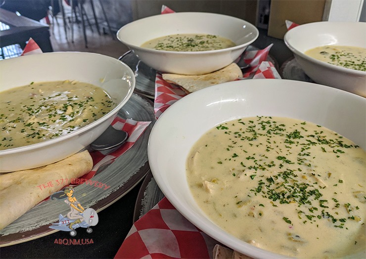 🥄 Have you tried The 377’s Creamy Green Chile Chicken Soup? 377Brewery.com