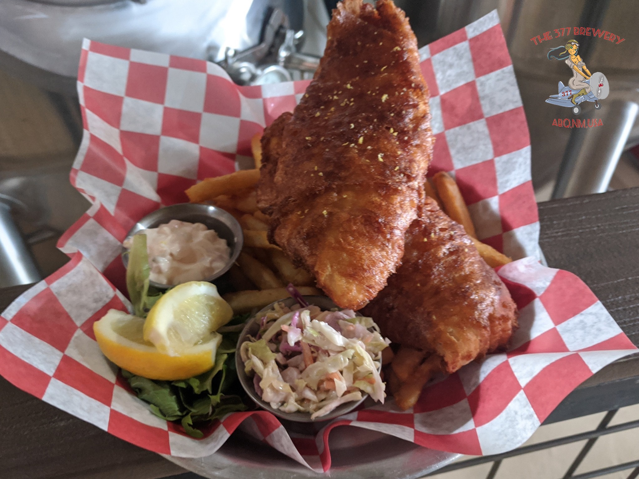 The 377’s Fish & Chips pairs well with…everything!