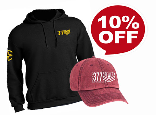 🎁 Need a gift that will be a hit?  10% off The 377 Brewery’s Merchandise until after…
